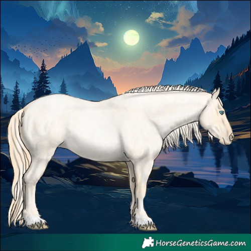 Horse Color:Buckskin Roan Pearl and Palomino Roan Pearl