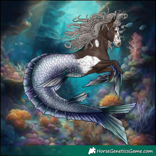 Horse Color:Silver Brown Frame Rabicano