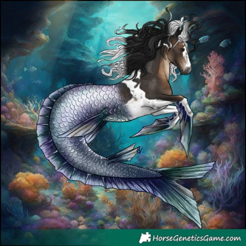 Horse Color:Gray Brown Tobiano Rabicano