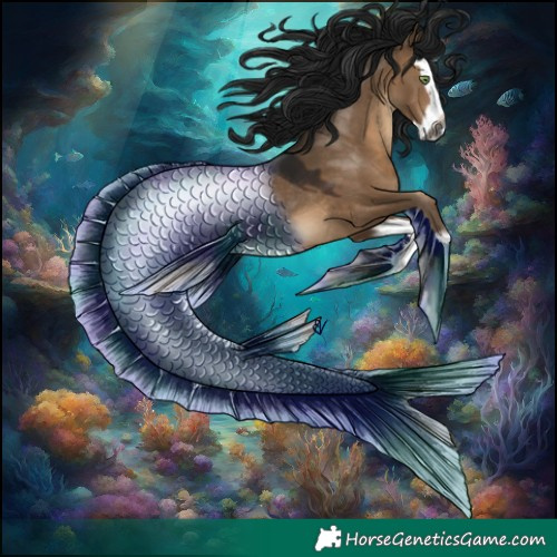 Horse Color:Gray Brown Dun Splash Rabicano