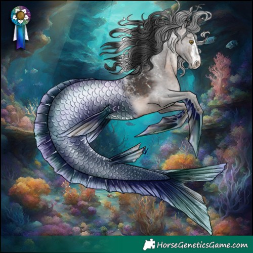 Horse Color:Powder White Brown Rabicano 