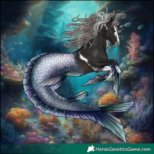 Horse Color:Gray Silver Brown Splash Tobiano 