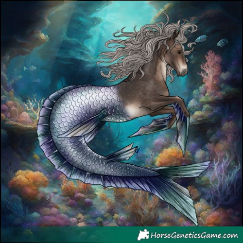 Horse Color:Silver Brown Rabicano 