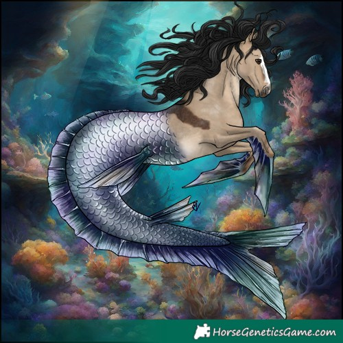 Horse Color:Gray Bay Dun Rabicano