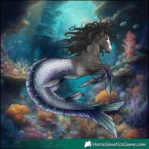 Horse Color:Black Rabicano 