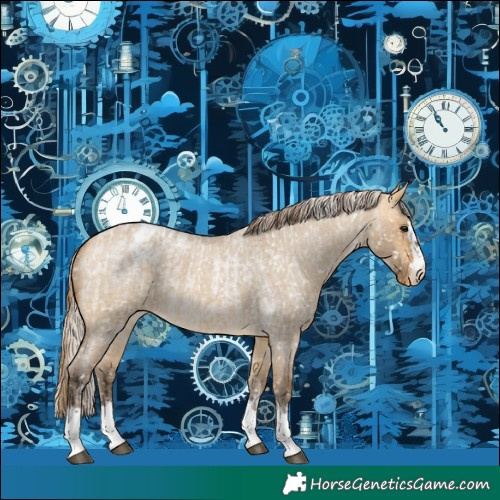 Horse Color:Buckskin Roan Dun Snowflake Varnish and Silver Buckskin Roan Dun Snowflake Varnish