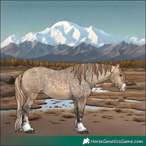 Horse Color:Chocolate Palomino Dun Snowflake Varnish  and Buckskin Dun Snowflake Varnish 