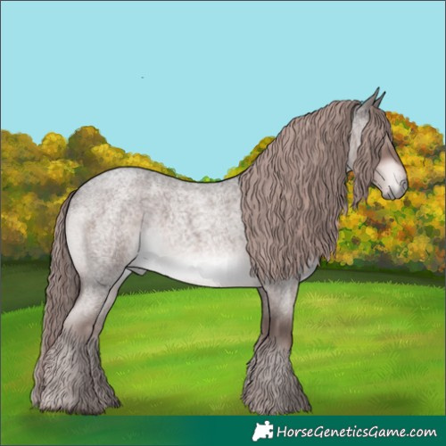 Horse Color:Platinum Liver Red Roan 