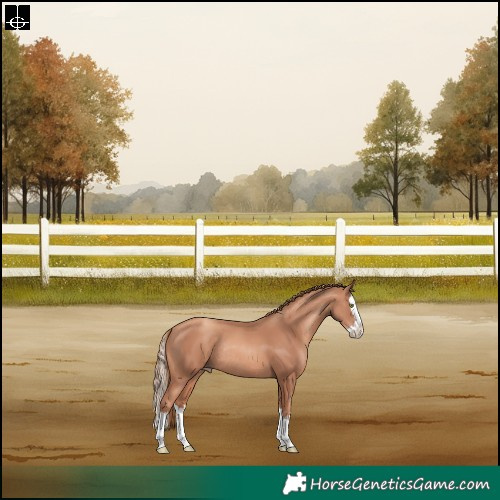 Horse Color:Gold Champagne Splash Rabicano