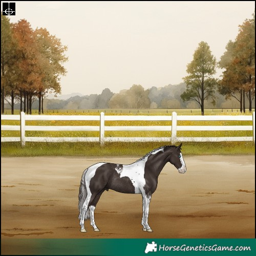 Horse Color:Liver Chestnut Splash Tobiano Rabicano