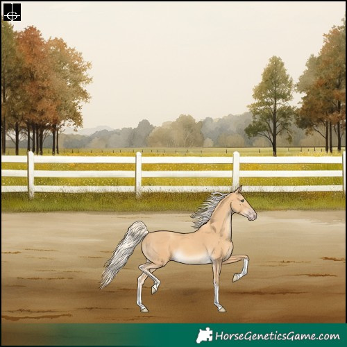 Horse Color:Gold Cream Champagne Tobiano Rabicano 