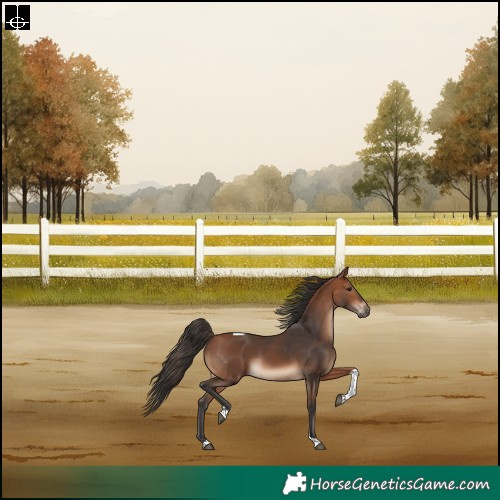 Horse Color:Bay Tobiano Rabicano