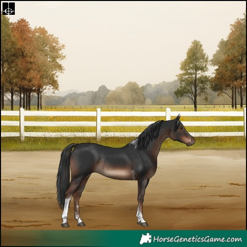 Horse Color:Liver Chestnut Tobiano Rabicano 
