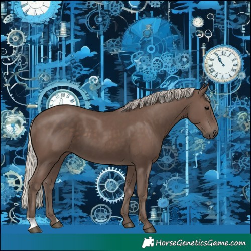 Horse Color:Silver Black 