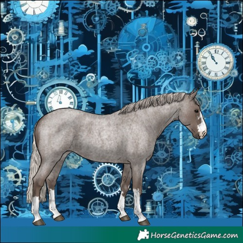 Horse Color:Silver Blue Roan 