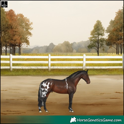 Horse Color:Liver Chestnut Tobiano Skewed Appaloosa Rabicano