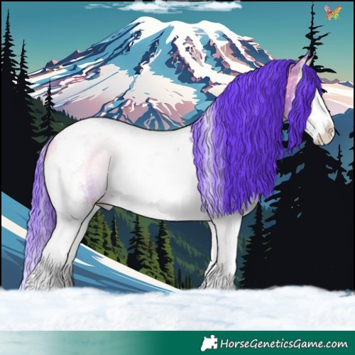 Horse Color:Watercolor Blue Onyx Sabino Splash Tobiano