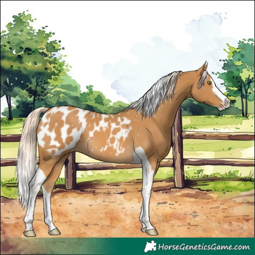 Horse Color:Palomino Splash Tobiano Blanket