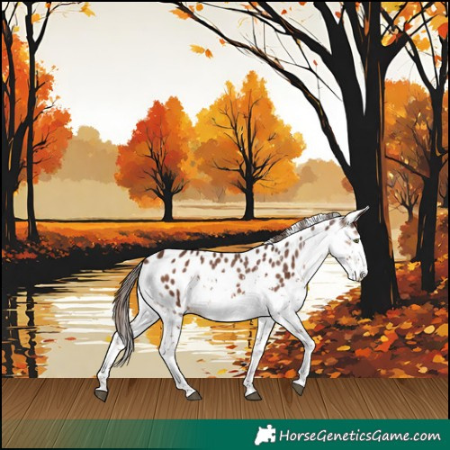 Horse Color:Liver Chestnut Splash Leopard 
