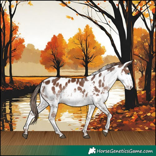 Horse Color:Liver Chestnut Splash Appaloosa 