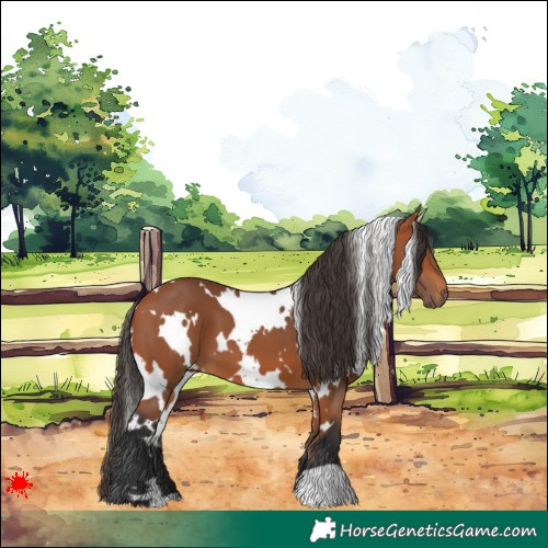 Horse Color:White Spotted Bay