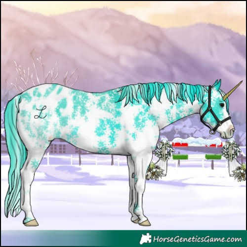 Horse Color:Watercolor Black Sabino Blanket