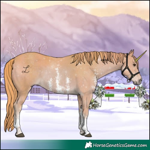 Horse Color:Watercolor Chestnut Sabino 