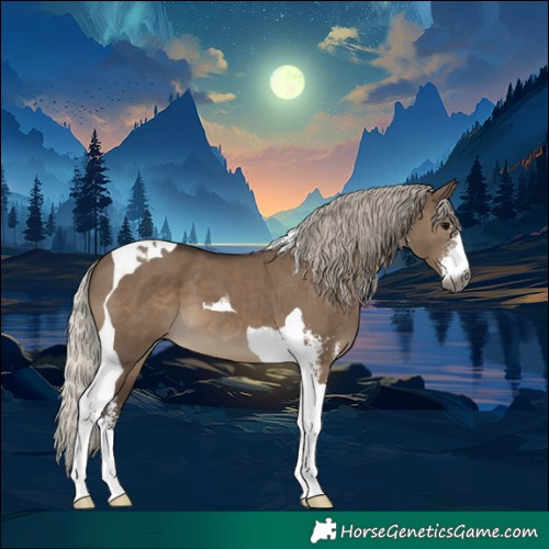 Horse Color:Gray Silver Grullo Sabino Tobiano 