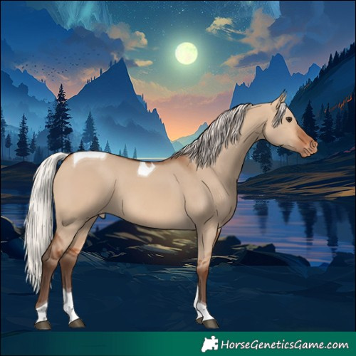 Horse Color:Silver Bay Dun Tobiano Appaloosa