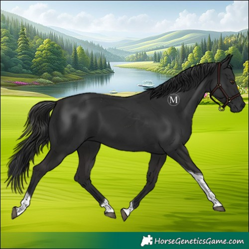 Horse Color:Liver Chestnut Tobiano