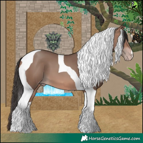 Horse Color:Sable Champagne Tobiano
