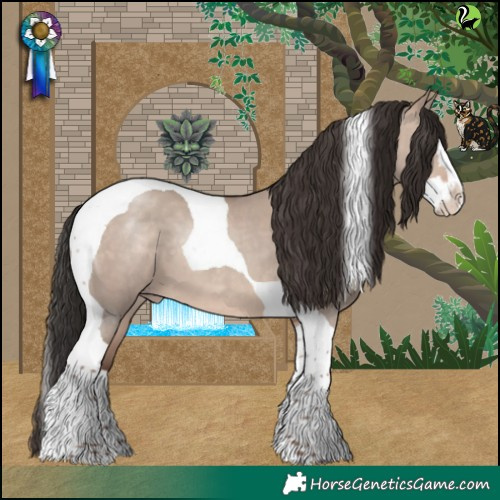 Horse Color:Sable Champagne Dun Splash Tobiano 