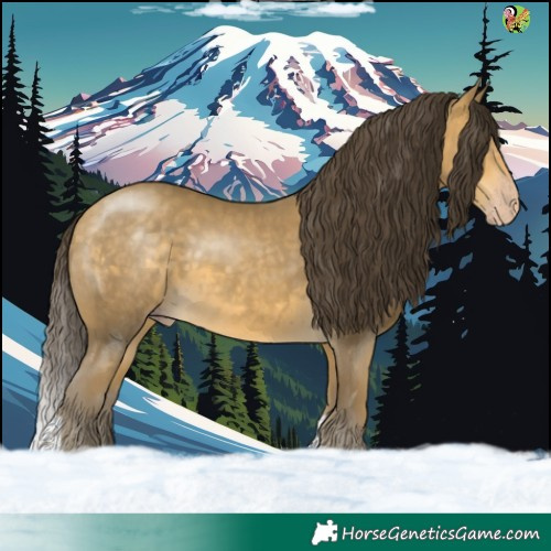 Horse Color:Sable Cream Champagne Tobiano 