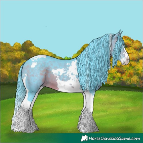 Horse Color:Watercolor Brown Splash Tobiano 