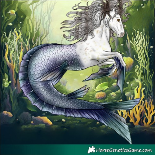Horse Color:White Spotted Classic Champagne Sabino 