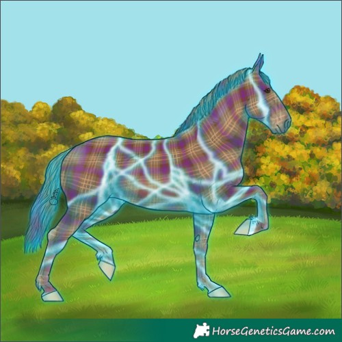Horse Color:Thunderstruck Plaid  Chestnut 