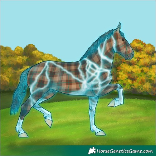 Horse Color:Thunderstruck Plaid  Brown 