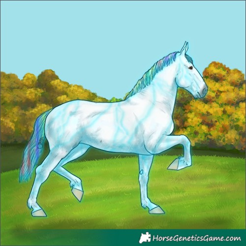 Horse Color:Gray Painted Thunderstruck Liver Chestnut Ice Tobiano Appaloosa 