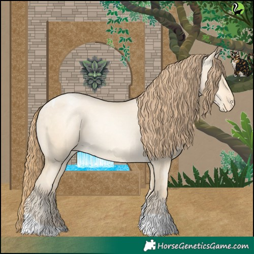 Horse Color:Sable Cream Champagne Pearl Dun Tobiano Varnish 