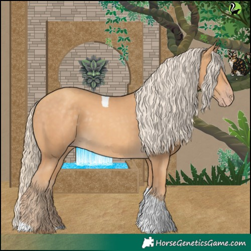 Horse Color:Gold Cream Champagne Tobiano 