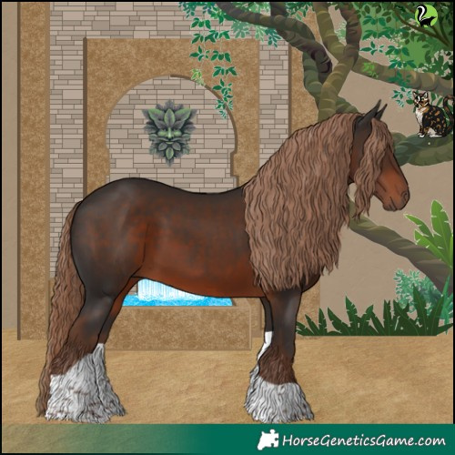 Horse Color:Liver Chestnut Tobiano 
