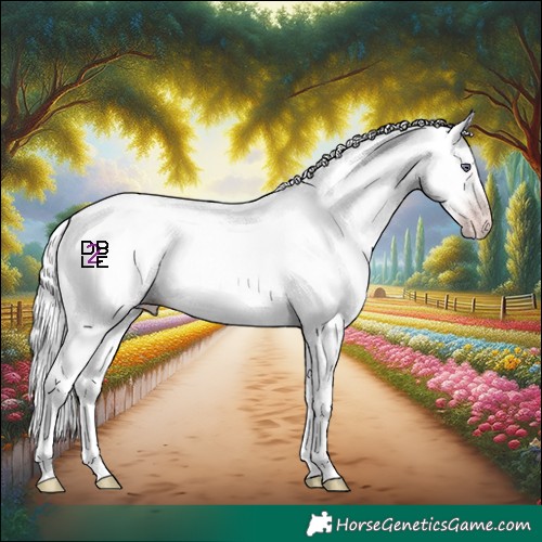 Horse Color:Gold Champagne Chinchilla 