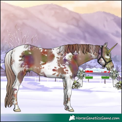 Horse Color:Nacre Chestnut Tobiano