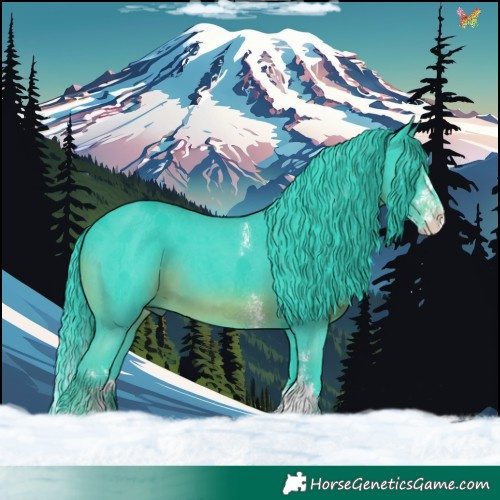 Horse Color:Watercolor Black Sabino Splash 