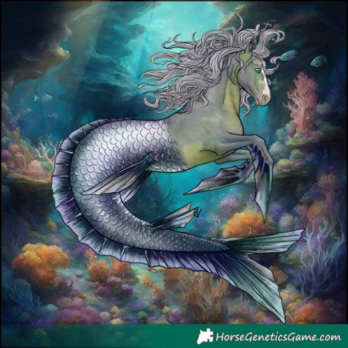Horse Color:Gray Watercolor Silver Brown Pearl Rabicano