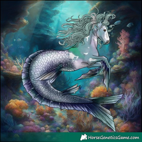 Horse Color:Gray Watercolor White Spotted Silver Brown Dun Rabicano