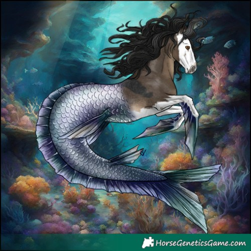 Horse Color:Gray Brown Dun Splash Rabicano
