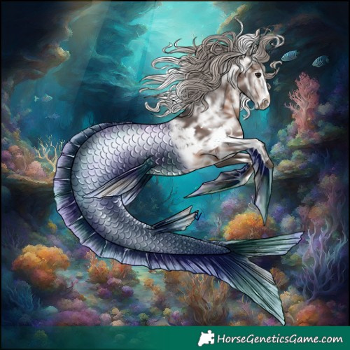 Horse Color:White Spotted Silver Brown Ice 