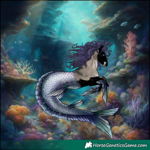 Horse Color:Void Painted Grullo Onyx Splash 