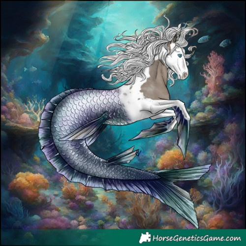 Horse Color:Silver Grullo Splash Tobiano